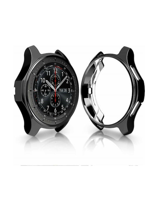 Electroplated Silicone Case in Black color for Galaxy Watch (46mm) / Gear S3