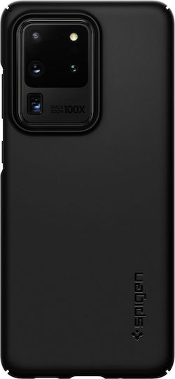 Spigen Thin Fit Back Cover Πλαστικό Μαύρο (Galaxy S20 Ultra)