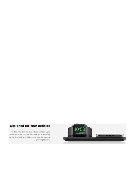 Nomad Base Station Wireless Charger Μαύρο (Apple Watch/iPhone)