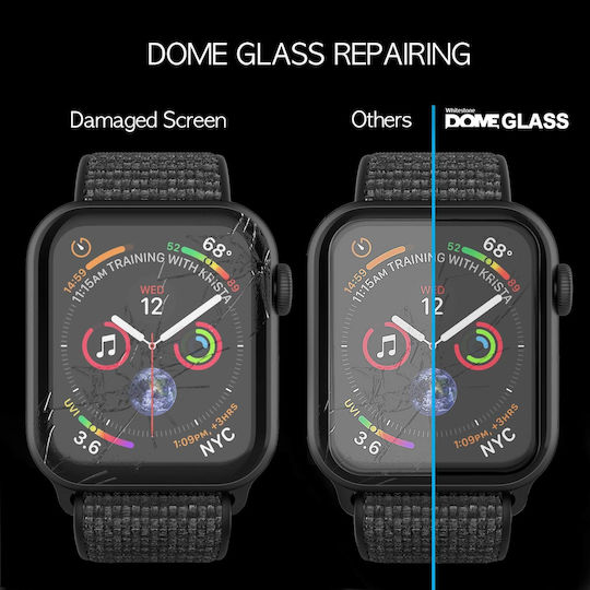 Whitestone Dome 2pack Gehärtetes Glas Wearable Screen Protector für das Apple Watch 44mm