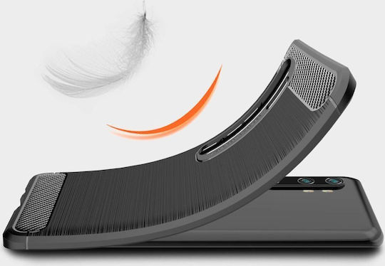 Hurtel Carbon Back Cover Σιλικόνης Μαύρο (Xiaomi Mi Note 10/10 Pro)