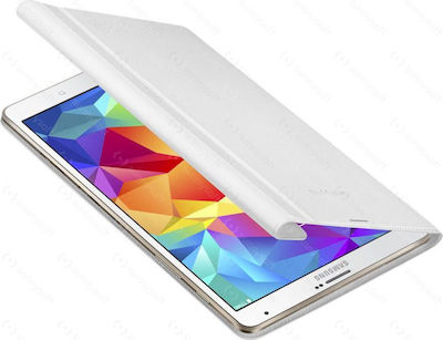 Samsung Cover Flip Cover Piele artificială Alb (Galaxy Tab S 8.4) EF-BT700BWEGWW