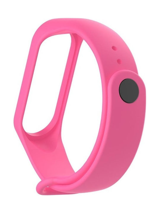 Λουράκι Σιλικόνης με Pin Ροζ (Mi Band 3/Mi Smart Band 4)