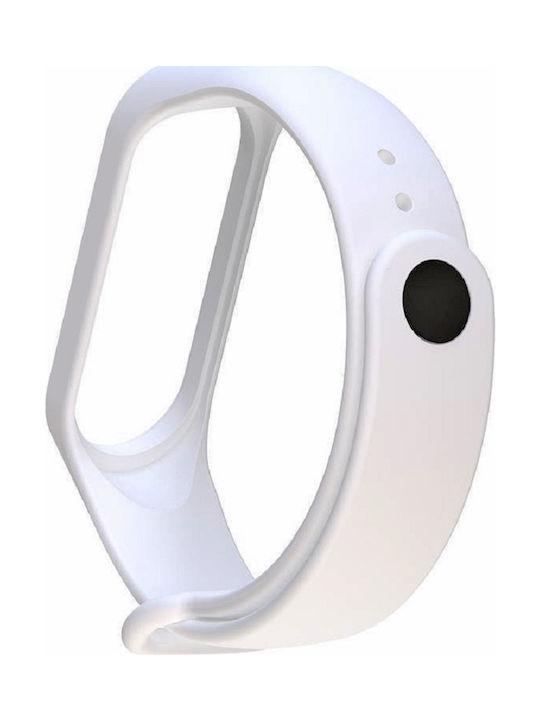Bracelet for Xiaomi Mi Band 3 Strap Silicone with Pin White (Mi Band 3/Mi Smart Band 4) 849900375B