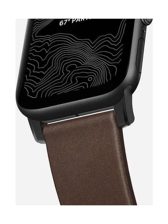 Nomad Modern Strap Λουράκι Δερμάτινο Μαύρο (Apple Watch 42/44/45mm)