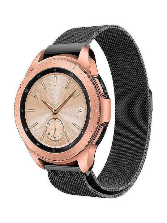 Tech-Protect Milanese Stainless Armband Rostfreier Stahl Schwarz (Galaxy Watch (46mm) / Gear S3)