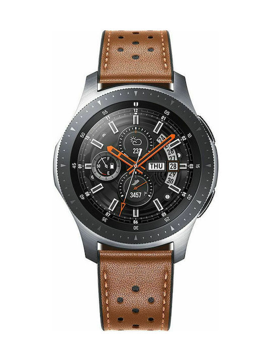 Leather Watch Band Καφέ (Galaxy Watch 46mm)