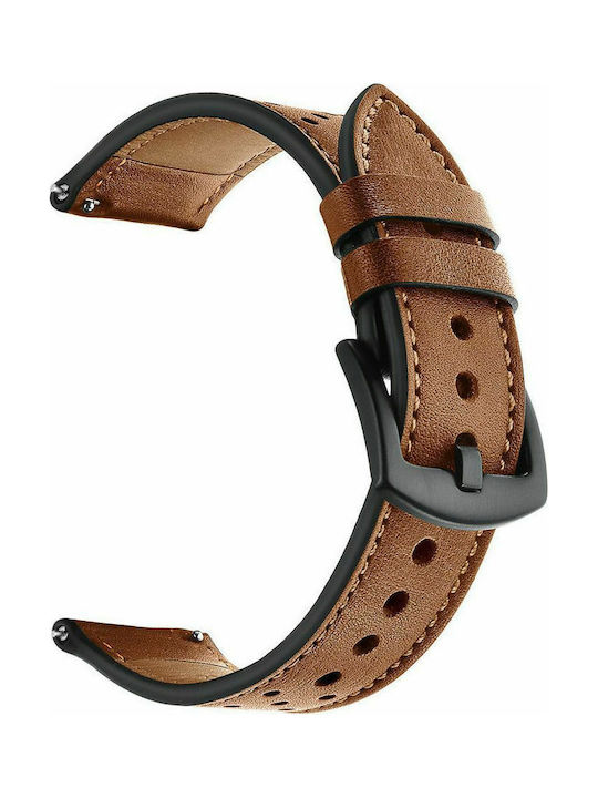 Leather Watch Band Καφέ (Galaxy Watch 46mm)