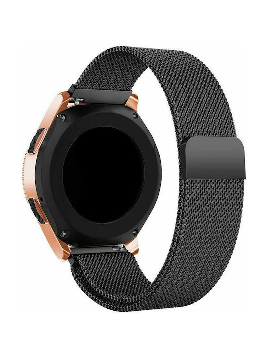 Λουράκι Ανοξείδωτο Ατσάλι Μαύρο (Galaxy Watch 42mm)