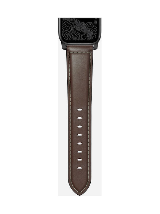 Nomad Traditional Λουράκι Δερμάτινο Brown/Black (Apple Watch 42/44/45mm/49mm)