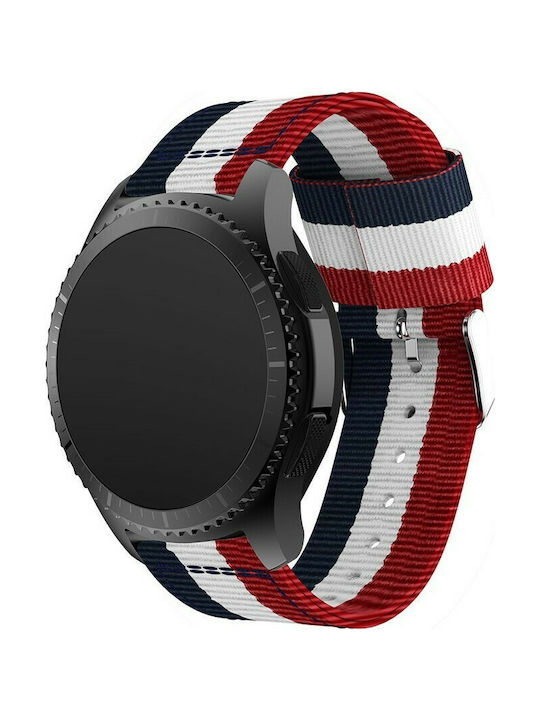 Tech-Protect Welling Strap Fabric Navy/Red (Galaxy Watch (46mm) / Gear S3)