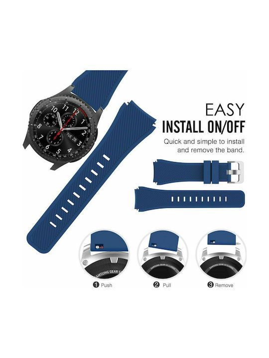 Tech-Protect Smoothband Strap Silicone Midnight Blue (Galaxy Watch (46mm) / Gear S3)