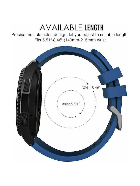 QuickFit Λουράκι Σιλικόνης Blue (Galaxy Watch (46mm) / Gear S3)