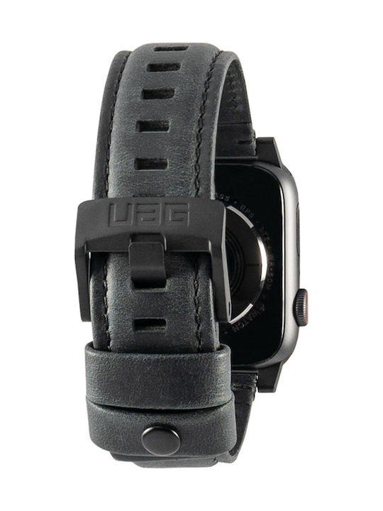 UAG Leather Strap Μαύρο (Apple Watch 42/44mm)