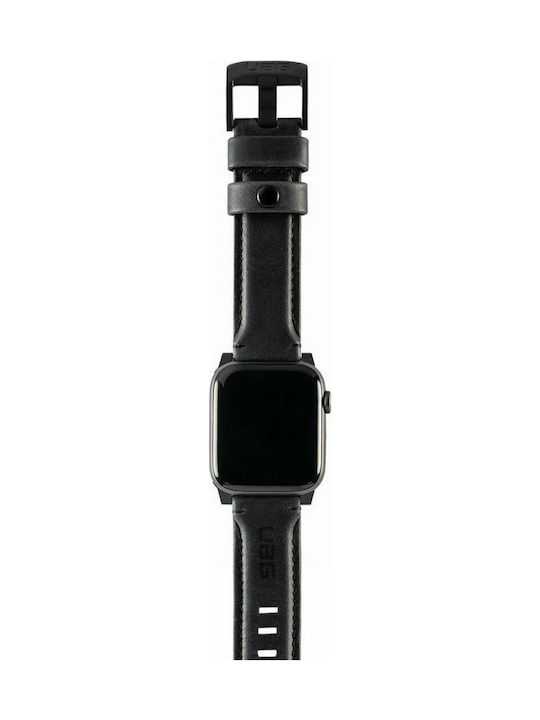 UAG Leather Strap Μαύρο (Apple Watch 42/44mm)