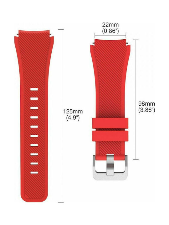 Smoothband Strap Silicone Red (Galaxy Watch (46mm) / Gear S3) 99223410