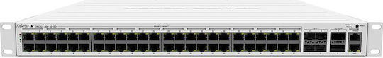 MikroTik CRS354-48P-4S+2Q+RM Managed L2 PoE+ Switch with 48 Gigabit (1Gbps) Ethernet Ports and 4 SFP Ports