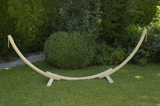 Amazonas Apollo Hammock Stand made of Wood in Beige Color 357x131x104cm