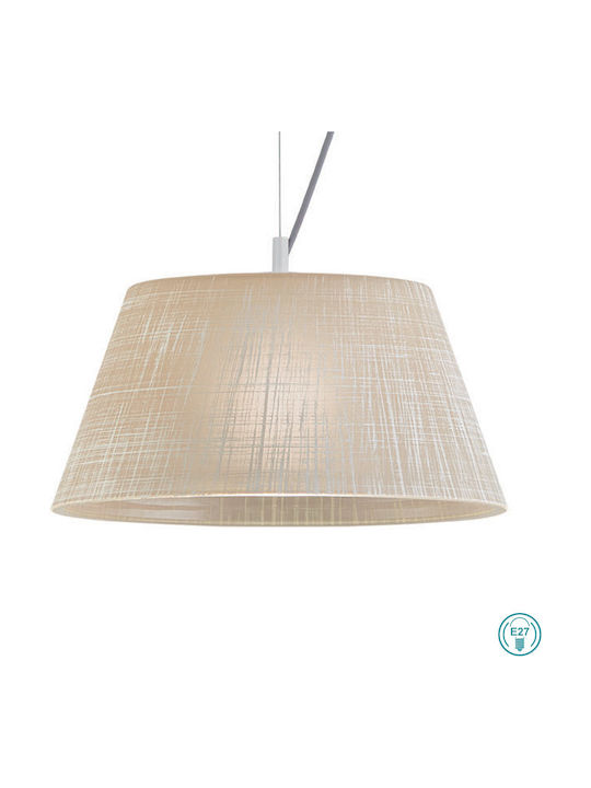 Viokef Ester Pendant Light Suspension for Socket E27 Beige