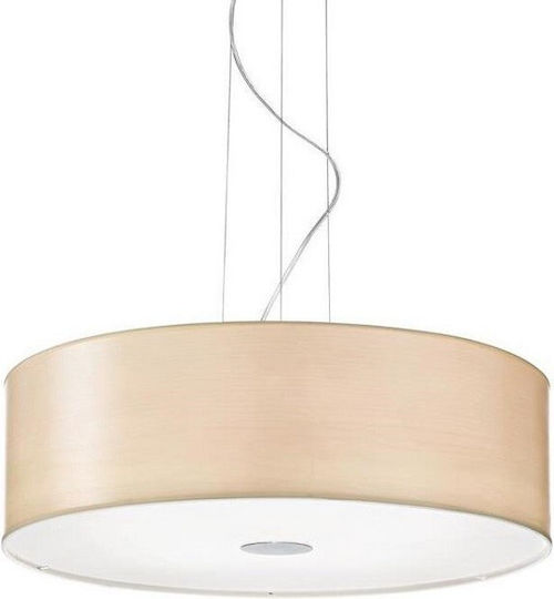 Ideal Lux Woody SP5 Hängelampe Beige 60x24cm Ideal Lux Woody SP5 Hängelampe Beige 60x24cm