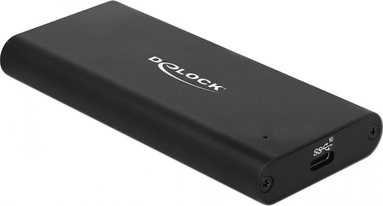 DeLock Твърд диск кутия M.2 PCI Express NVMe с връзка USB 3.1 в Черен цвят