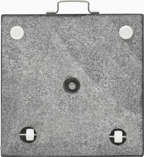 vidaXL Schirmständer aus Beton mit Rollen in Schwarz Farbe 45x45x5cm