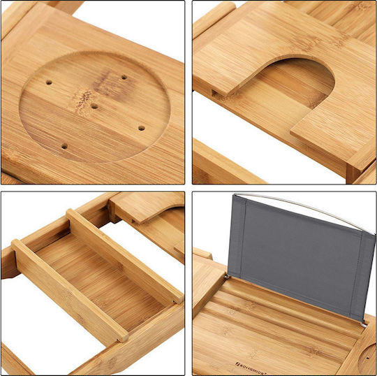 Songmics Raft Cadă Bambus 109x4.5x23cm Maro