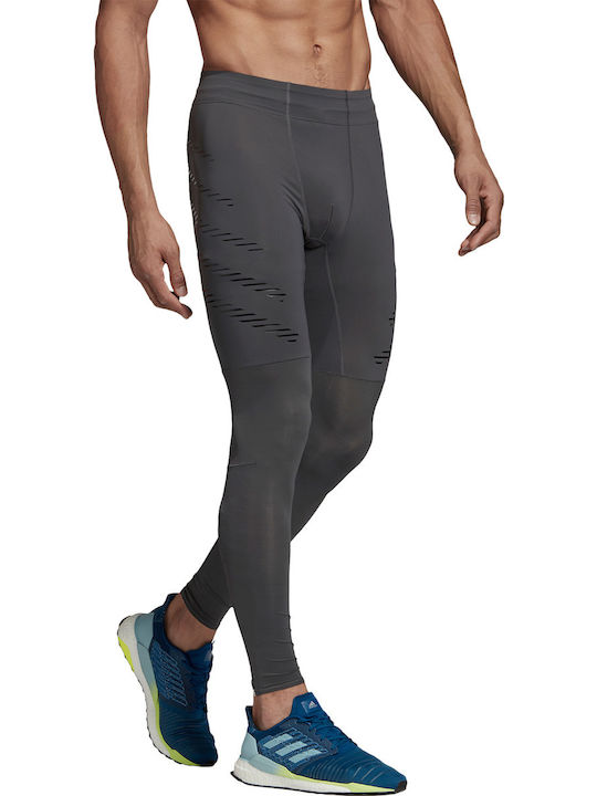 adidas Speed Ανδρικό Αθλητικό Κολάν Compression Μακρύ Γκρι