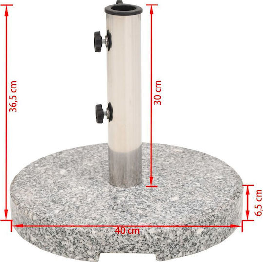 vidaXL Stand de umbrelă din Ciment în Culoare Gri 40x40x36.5cm