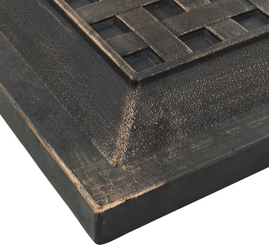 vidaXL Umbrella Stand made of Plastic in Bronze Color 44x44x33cm