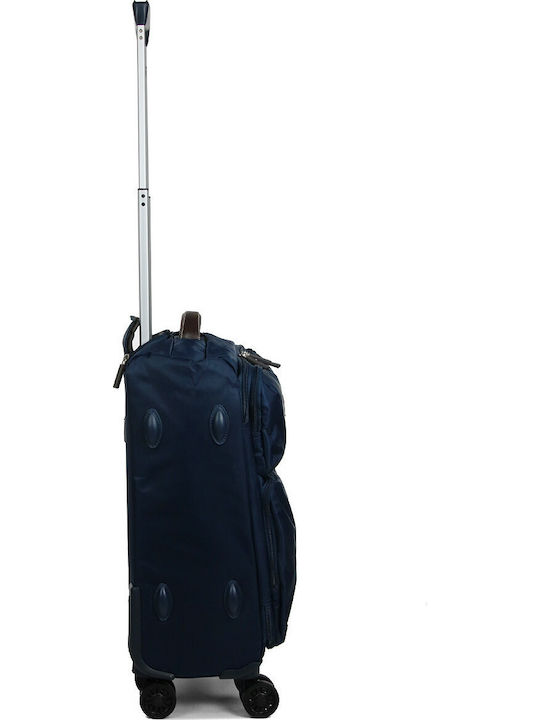 Airtex Paris Μεσαία Βαλίτσα Ταξιδίου Υφασμάτινη Navy Μπλε με 4 Ρόδες Ύψους 67εκ.