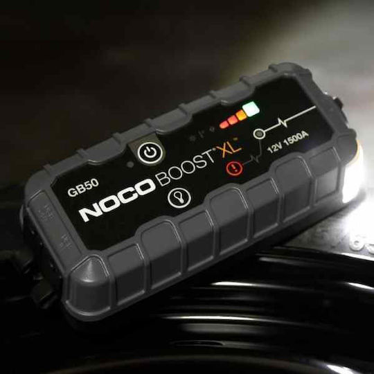 Noco GB50 Boost XL Portable Car Battery Jump Starter 1500A with Φακό / Power Bank / USB 12V