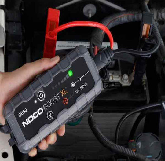 Noco GB50 Boost XL Portable Car Battery Jump Starter 1500A with Φακό / Power Bank / USB 12V