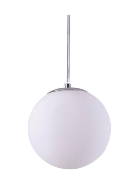 Home Lighting Alessia Pendant Light Suspension Ball for Socket E27 White