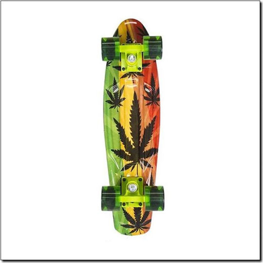 Nils Skateboard Pennyboard Art Reggae Complet Placa Penny Multicolor