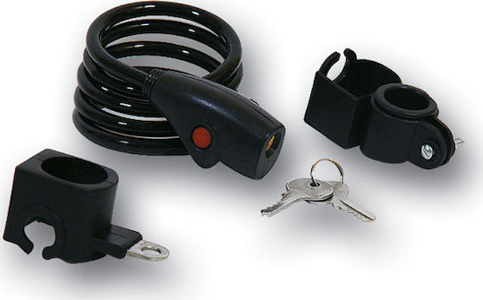Autoline Huate Bicycle Cable Lock with Key Black
