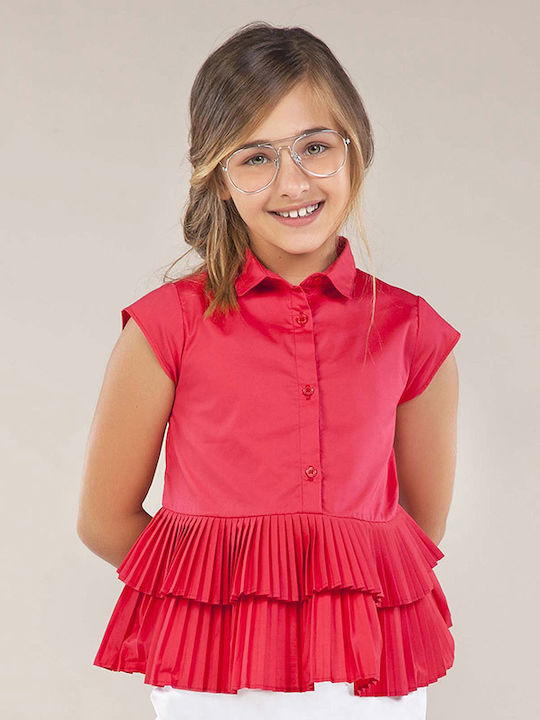 Mayoral Kinderbluse Kurzarm Rot