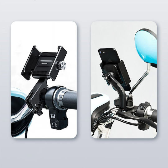 Baseus Mount Phone Motorcycle with Adjustable Arm for Steering Wheel