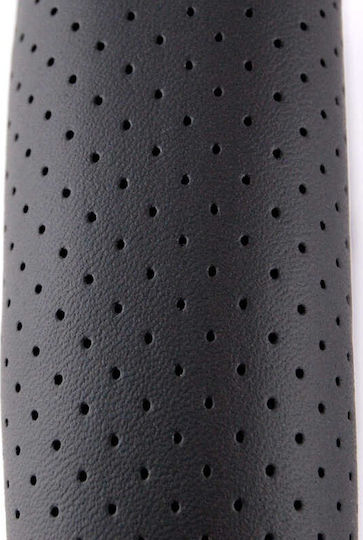 Autoline Car Steering Wheel Cover with Diameter 39cm Leather Black