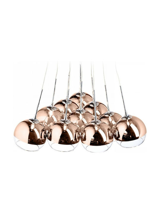 Rendl Light Studio Astral Pendant Chandelier for 10 Bulbs G4 Bronze