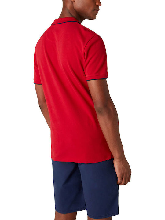 Wrangler Ανδρικό T-shirt Polo Κόκκινο