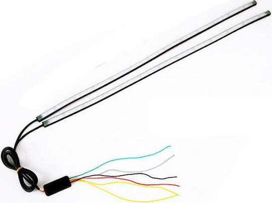 Εύκαμπτος σωλήνας RGB LED 60cm 2τμχ