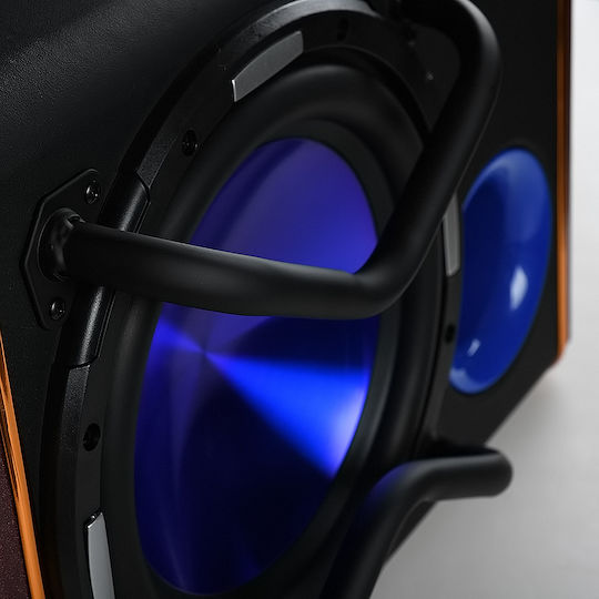 YL-103 Αυτοενισχυόμενο Subwoofer Αυτοκινήτου 10" 120W RMS με Κούτα