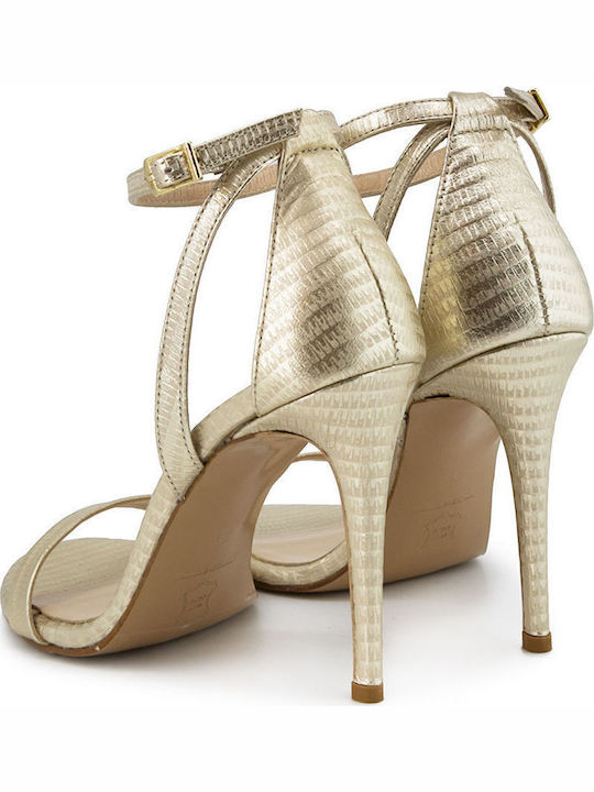 Leather Sandals Platinum