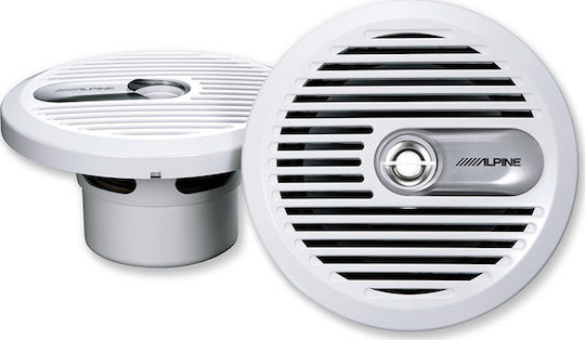 Alpine Waterproof Marine Speaker Set 6.5" with 30W RMS White