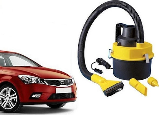 Прахосмукачка за коли с кабел за запалка 12V 60W Черен Жълт