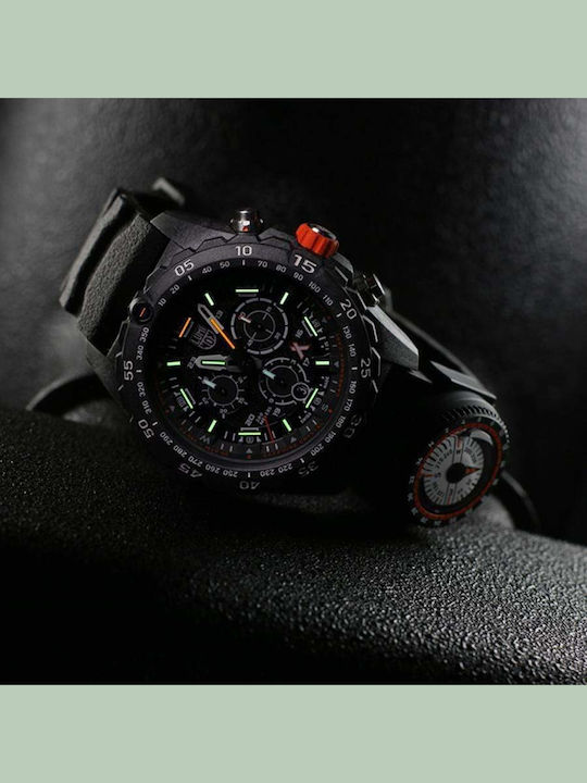 Luminox Bear Grylls Survival Men's Watch 45mm Chronograph Battery with Black Rubber Strap