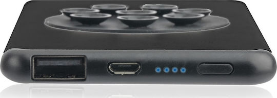 4Smarts StickyVolt Power Bank 5000mAh με Θύρα USB-A Μαύρο