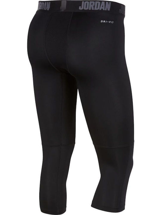 Jordan 23 Alpha Dry 3/4 Tights Men's Sports Capri Leggings Black