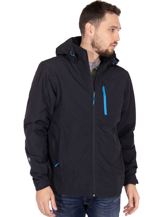 Lanzo Winter Jacket Softshell Waterproof and Windproof Black